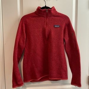 Patagonia Better Sweater Fleece 1/4 Zip Jacket Women’s Size Medium Color Red